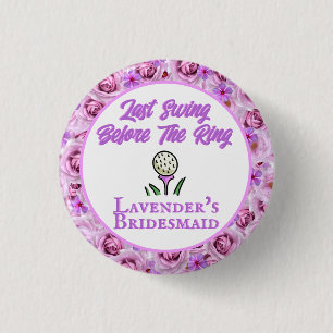 Bachelorette Party of Vrijgezellenfeest Golflavend Ronde Button 3,2 Cm
