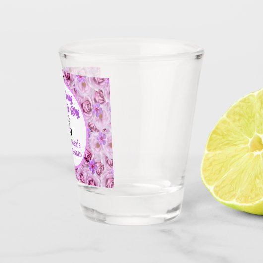 Bachelorette Party of Vrijgezellenfeest Golflavend Shot Glas (Rechts)