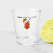 Bachelorette Party oranje aperol spritz cocktail Shot Glas (Voorkant)
