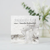 Bachelorette party over acs en diamante jurk kaart (Staand voorkant)