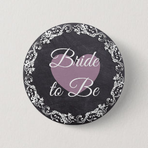 Bachelorette-party over Chalkboard Style Ronde Button 5,7 Cm