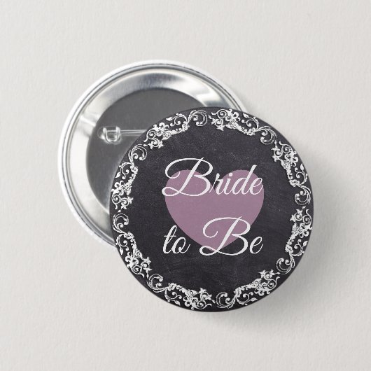 Bachelorette-party over Chalkboard Style Ronde Button 5,7 Cm (Voorkant /achterkant)