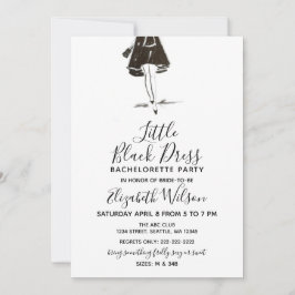 Bachelorette party over de kleine zwarte dress op  kaart