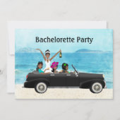 Bachelorette party over het huwelijk op bestemming kaart (Voorkant)