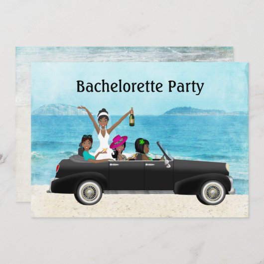 Bachelorette party over het huwelijk op bestemming kaart (Voorkant / Achterkant)
