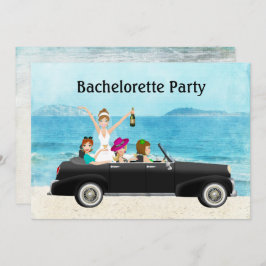 Bachelorette party over het huwelijk op bestemming kaart