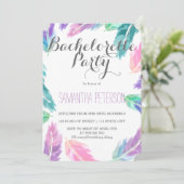 Bachelorette party over waterverf kaart (Staand voorkant)