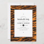 Bachelorette party over zwarte en koperen tijger kaart (Voorkant)