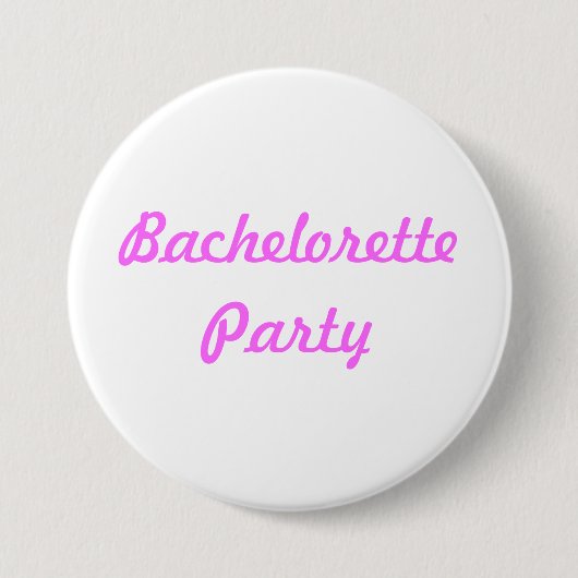 Bachelorette Party pin Button (Voorkant)