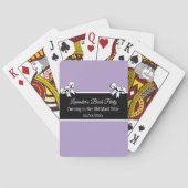 Bachelorette Party Poker Lavendelbogen Personalise Pokerkaarten (Achterkant)