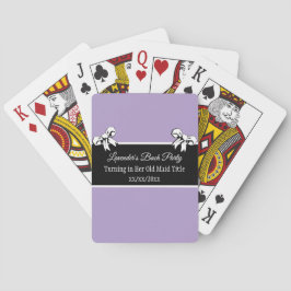 Bachelorette Party Poker Lavendelbogen Personalise Pokerkaarten
