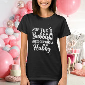Bachelorette party pop de bruisende zwarte t-shirt