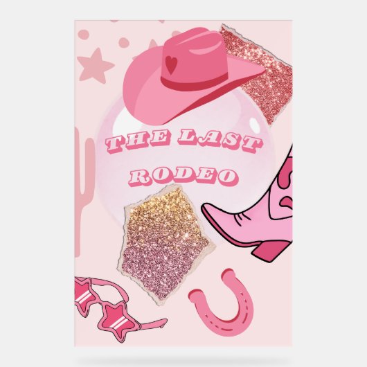 Bachelorette Party Poster - Glitter en Glam (Voorkant)