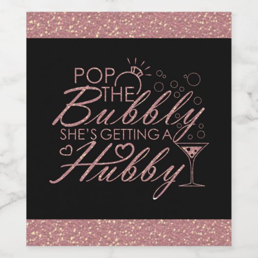 Bachelorette party quote wijn etiket (Enkel label)