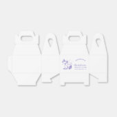 Bachelorette Party Retro Cocktail Paarse Bruid Bedankdoosjes (Uitgevouwen)