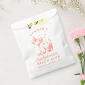 Bachelorette Party Retro Cocktail Sinaasappel Brui Bedankzakje (Gezegeld)