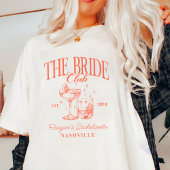 Bachelorette Party Retro Cocktail Sinaasappel Brui T-shirt