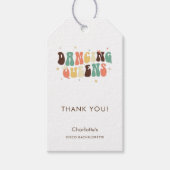 Bachelorette Party Retro Disco Custom Cadeaulabel (Voorkant)