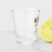 Bachelorette Party Retro Disco Custom Shot Glass Shot Glas (Links)