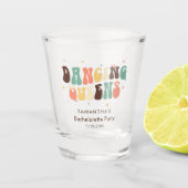 Bachelorette Party Retro Disco Custom Shot Glass Shot Glas (Voorkant)