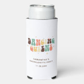 Bachelorette Party Retro Disco Danskoninginnen Seltzer Blikjeskoeler (Seltzer Achterkant)