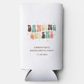 Bachelorette Party Retro Disco DansQueens Seltzer Blikjeskoeler (Voorkant)