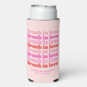 Bachelorette Party Retro Drink in Liefde Koelbox Seltzer Blikjeskoeler (Seltzer Achterkant)