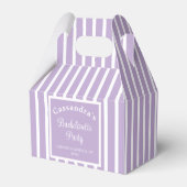 Bachelorette Party Retro Modern LightPurple Classy Bedankdoosjes (Voorkant Zijde)