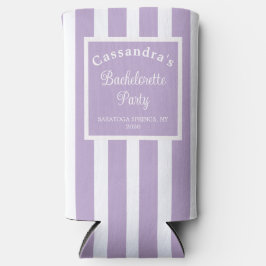 Bachelorette Party Retro Modern LightPurple Classy Seltzer Blikjeskoeler