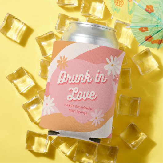 Bachelorette Party Retro roze Koelbox Blikjeskoeler (Insitu Zomer)