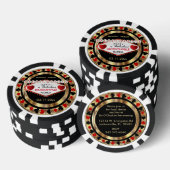 Bachelorette Party Rode Poke Chips-DIY Stad & Staa Pokerchips (Opstapeling)