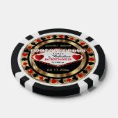 Bachelorette Party Rode Poke Chips-DIY Stad & Staa Pokerchips (Enkel)
