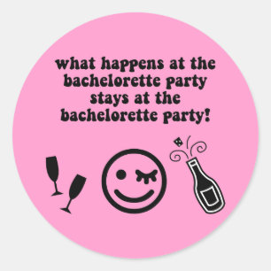 Bachelorette Party Ronde Sticker