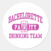 Bachelorette Party Ronde Sticker (Voorkant)
