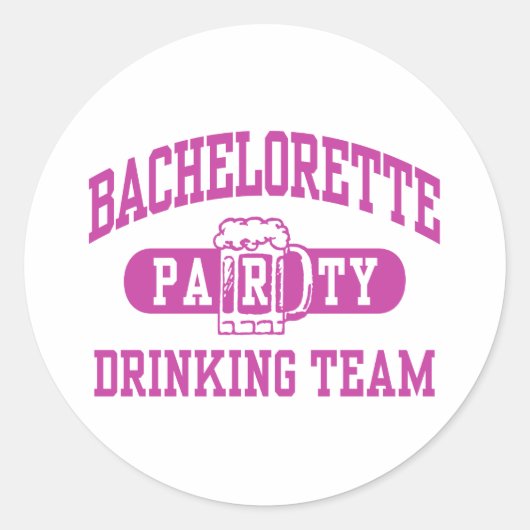 Bachelorette Party Ronde Sticker (Voorkant)