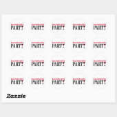 Bachelorette Party Ronde Sticker (Vel)