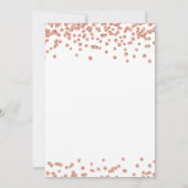 Bachelorette Party Roos Gold Glitter Confetti Kaart (Achterkant)