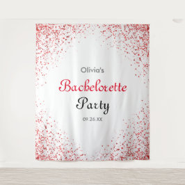 Bachelorette Party Roos Gouden Glitter Achtergrond Wandkleed