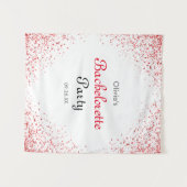 Bachelorette Party Roos Gouden Glitter Achtergrond Wandkleed (Voorkant (horizontaal))