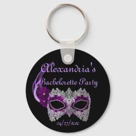"Bachelorette Party" - Royal Paars Masker Sleutelhanger