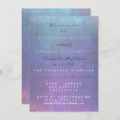 Bachelorette Party Roze Aquatic Pastel Waterverf Kaart (Voorkant / Achterkant)