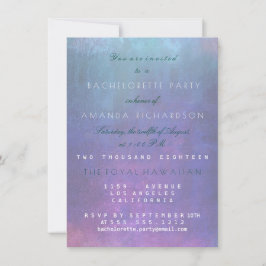 Bachelorette Party Roze Aquatic Pastel Waterverf Kaart