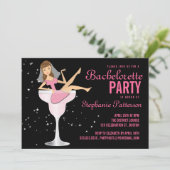 Bachelorette Party roze Cocktail Bride Uitnodiging (Staand voorkant)