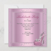 Bachelorette Party - Roze corset - hoge hiel - sch Kaart (Achterkant)