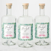 Bachelorette Party Roze Flaming Likeurfles Etiket (Flessen)