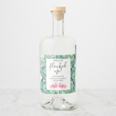 Bachelorette Party Roze Flaming Likeurfles Etiket (Voorkant)