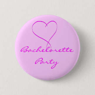 Bachelorette Party roze hartknop Ronde Button 5,7 Cm
