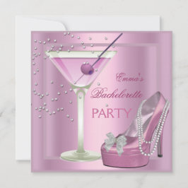 Bachelorette Party roze hoge hiel-schoenen Kaart