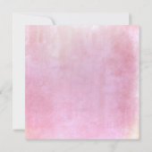 Bachelorette Party Roze Poeder Pastel Waterverf Kaart (Achterkant)