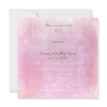 Bachelorette Party Roze Poeder Pastel Waterverf